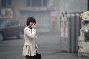 Dense haze on Chinese city Harbin