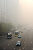 Dense haze on Chinese city Harbin