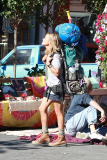Reese Witherspoon takes a moment to enjoy the sun on the set of 'Wild'