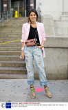 Street Style at Spring Summer 2014, Mercedes-Benz Fashion Week, New York, America - 11 Sep 2013