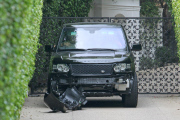 David Beckham crashes his new Range Rover