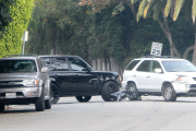 David Beckham crashes his new Range Rover