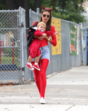 Red Hot Alessandra Ambrosio takes kids out for fun  Pt 2