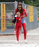Red Hot Alessandra Ambrosio takes kids out for fun  Pt 2