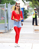 Red Hot Alessandra Ambrosio takes kids out for fun  Pt 2