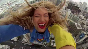 BEYONCE JUMPS OFF OF THE SKY TOWER