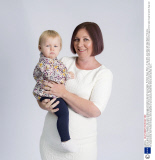Woman gives birth to daughter after sister donates eggs and sister-in-law acts as surrogate,  Romford, Essex, Britain - 21 Sep 2013