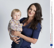 Woman gives birth to daughter after sister donates eggs and sister-in-law acts as surrogate,  Romford, Essex, Britain - 21 Sep 2013