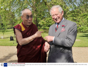 Prince Charles and Camilla Duchess of Cornwall meet the Dalai Lama, Clarence House, London, Britain - 20 Jun 2012