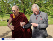 Prince Charles and Camilla Duchess of Cornwall meet the Dalai Lama, Clarence House, London, Britain - 20 Jun 2012
