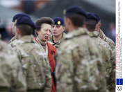 Princess Anne presents medals to 3 Combat Logistic Support Regiment of the Royal Logistic Corps, Dalton Barracks, Abingdon, Britain - 31 Oct 2013
