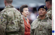 Princess Anne presents medals to 3 Combat Logistic Support Regiment of the Royal Logistic Corps, Dalton Barracks, Abingdon, Britain - 31 Oct 2013