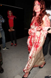 Kelly Osbourne covered in blood at Bootsy Bellows