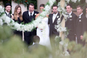 Exclusive... 'N Sync Bandmates Reunite for Chris Kirkpatrick Wedding - NO WEB USE 