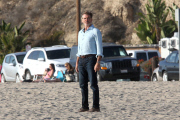 Things get hot and steamy between Pierce Brosnan and Salma Hayek On Set