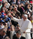 Vatican Pope Francis blesses weekly general audience in St. Peter's Square