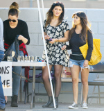 The Kardashian/Jenner girls helping out