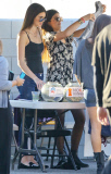 The Kardashian/Jenner girls helping out