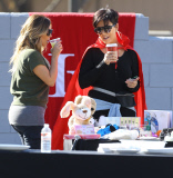 The Kardashian/Jenner girls helping out