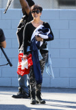The Kardashian/Jenner girls helping out