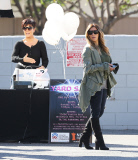 The Kardashian/Jenner girls helping out