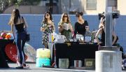 The Kardashian/Jenner girls helping out