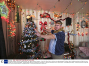 Man heats and lights his house using Christmas fairy lights, Dumfries, Scotland - 10 Nov 2013