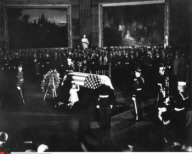 RETRO:JOHN FITZGERALD KENNEDY             FUNERALS- LYING IN STATE ROTUNDA -
