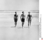 PALM BEACH : Robert Kennedy, JFK and Edward M.Kennedy in vacation.