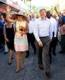 Das niederländsiche Königspaar auf Besuch in der Karibik