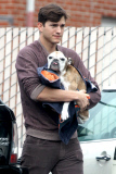 Ashton Kutcher and Mila Kunis go to allegedly put his beloved dog down