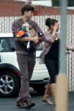 Ashton Kutcher and Mila Kunis go to allegedly put his beloved dog down