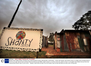 Shanty Town holiday shacks at Emoya luxury hotel and game reserve, Bloemfontein, South Africa - 15 Nov 2013