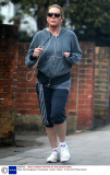 Patsy Kensit jogging in Hampstead, London, Britain - 01 Mar 2012