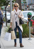 January Jones Shopping In Beverly Hills 