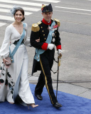 Royal arrivals at the Nieuwe Kerk in Amsterdam