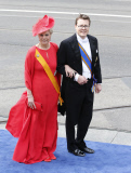 Royal arrivals at the Nieuwe Kerk in Amsterdam