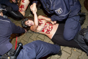 Femen Protest gegen Prostitution in Berlin