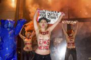 Femen Protest gegen Prostitution in Berlin