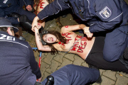 Femen Protest gegen Prostitution in Berlin