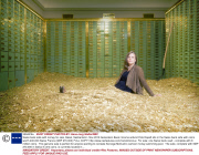 Swiss bank safe with money for sale, Basel, Switzerland - Nov 2013