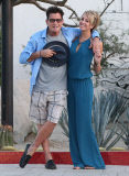 Semi-Exclusive... Charlie Sheen Locking Lips With His New Lady Brett Rossi 