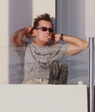 Charlie Sheen Partying On His Balcony In Cabo 