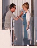Charlie Sheen Partying On His Balcony In Cabo 