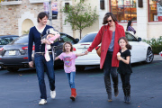 *EXCLUSIVE* Mila Jovovich and Paul Anderson have a family fun day