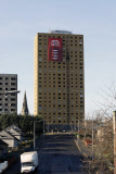 Sprengung eines Wohnhauses in der Rosemount Street in Glasgow