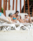 EXC - JESSE METCALFE AND CARA SANTANA IN CANCUN