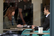 First Photos Of Dakota Johnson And Jamie Dornan Filming "Fifty Shades Of Grey"