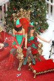 Chris Colfer, Lea Michele and Naya Rivera get ready for Christmas