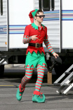 Chris Colfer, Lea Michele and Naya Rivera get ready for Christmas